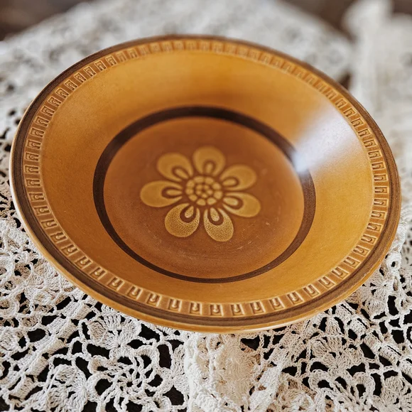 Vintage Empress Suzuka Stoneware Mosaic Brown Bowl By Haruta - Picture 3 of 6